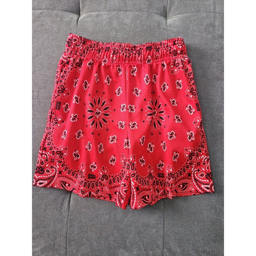 Bravest Studios Red Paisley Athletic Shorts - Picture 3 of 12